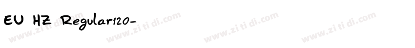 EU HZ Regular120字体转换